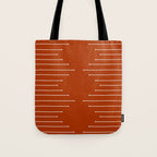 Terracotta geometric pattern Tote Bag Gallery Image 1