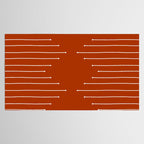 Terracotta geometric pattern Tablecloth Gallery Image 2