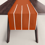 Terracotta geometric pattern Table Runner Gallery Image 1