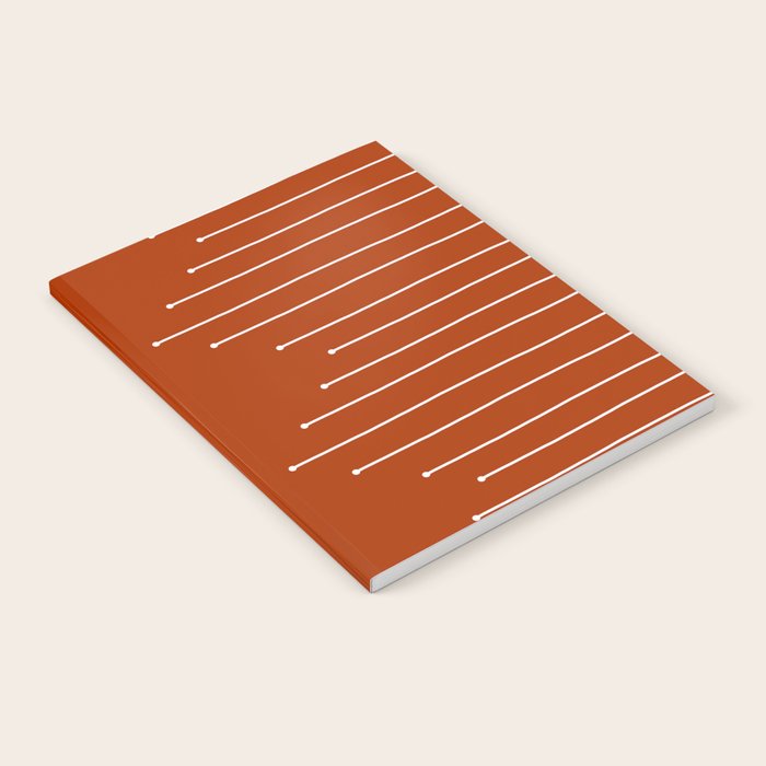Terracotta geometric pattern Notebook Gallery Image 1