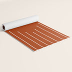 Terracotta geometric pattern Yoga Mat Gallery Image 2