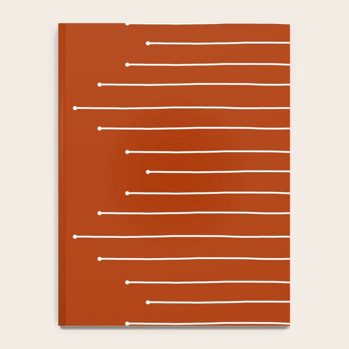 Terracotta geometric pattern Notebook Gallery Image 4