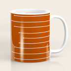 Terracotta geometric pattern Coffee Mug Gallery Image 1