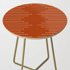 Terracotta geometric pattern Side Table Gallery Image 2