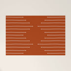 Terracotta geometric pattern Welcome Mat Gallery Image 1