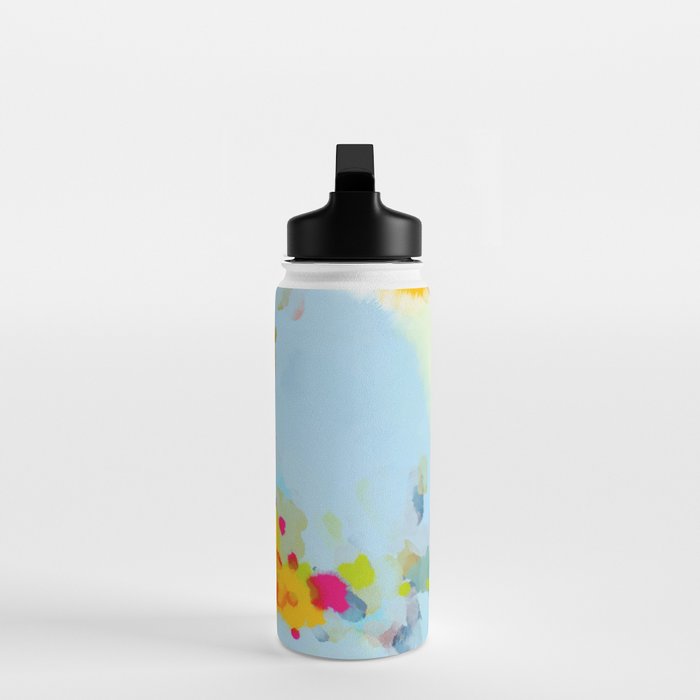 pink hill with sun ray Water Bottle Gallery Image 3