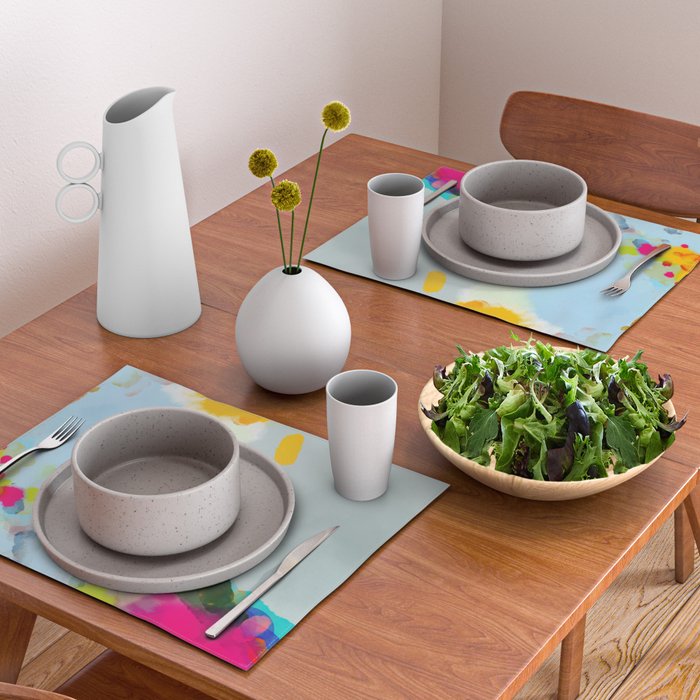 pink hill with sun ray Placemat Gallery Image 2