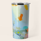 pink hill with sun ray Travel Mug Gallery Image 1