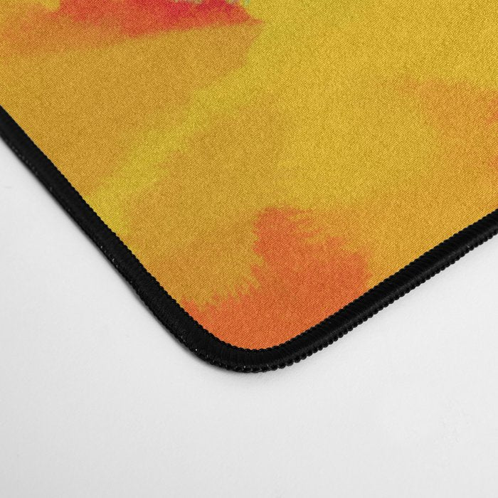 pink hill with sun ray Desk Mat Gallery Image 4