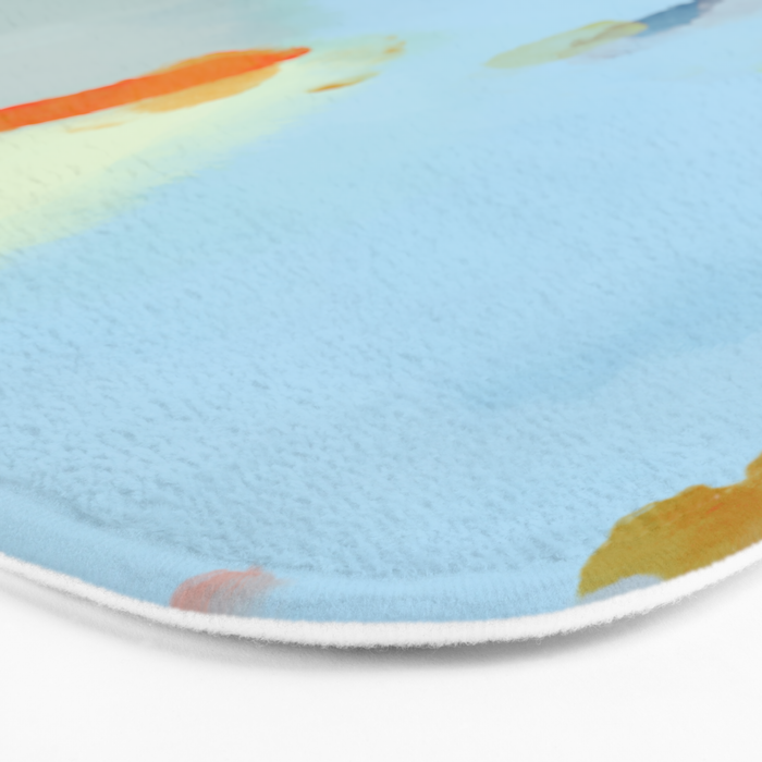 pink hill with sun ray Bath Mat Gallery Image 3