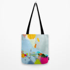 pink hill with sun ray Tote Bag Gallery Image 2