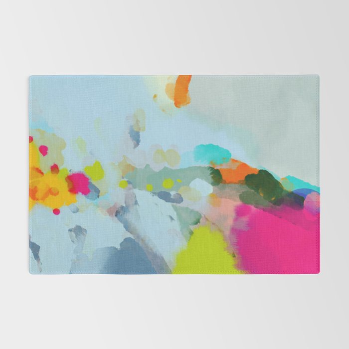 pink hill with sun ray Rug Gallery Image 2