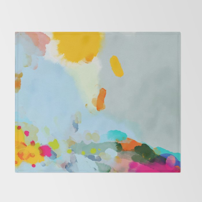 pink hill with sun ray Throw Blanket Gallery Image 2
