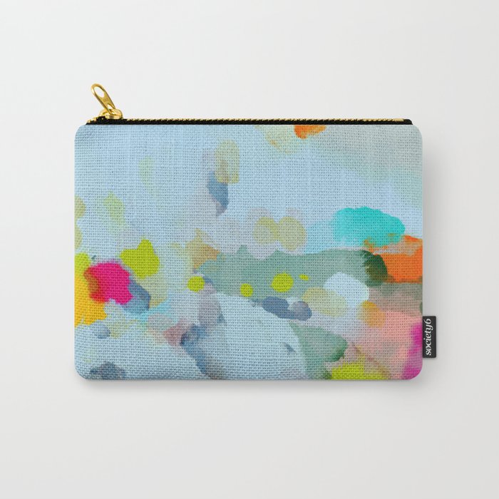 pink hill with sun ray Carry All Pouch Gallery Image 1