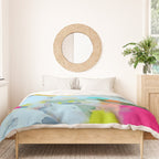 pink hill with sun ray Duvet Cover Gallery Image 3