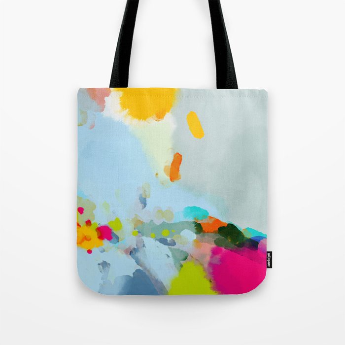 pink hill with sun ray Tote Bag Gallery Image 1