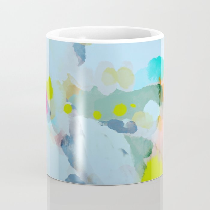 pink hill with sun ray Coffee Mug Gallery Image 4