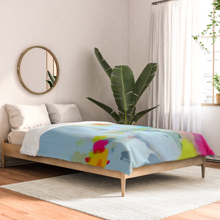 pink hill with sun ray Comforter Gallery Image 2