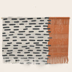 Mid Century Modern Minimalist Rothko Inspired Color Field Red Rain With Lines Geometric Style Wall Hanging Gallery Image 1