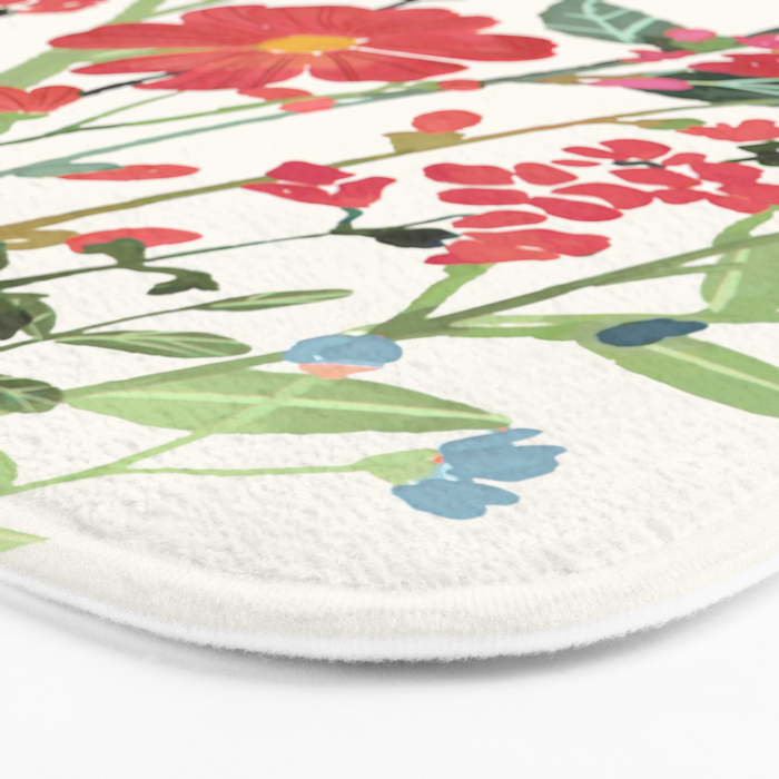 Beautiful Flowers Bath Mat Gallery Image 3