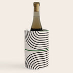 Green Beige Black Lines Wine Chiller Gallery Image 2