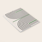 Green Beige Black Lines Notebook Gallery Image 3