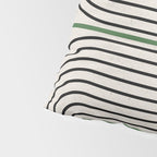 Green Beige Black Lines Pillow Sham Gallery Image 4