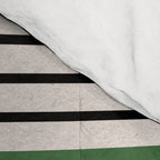 Green Beige Black Lines Comforter Gallery Image 4