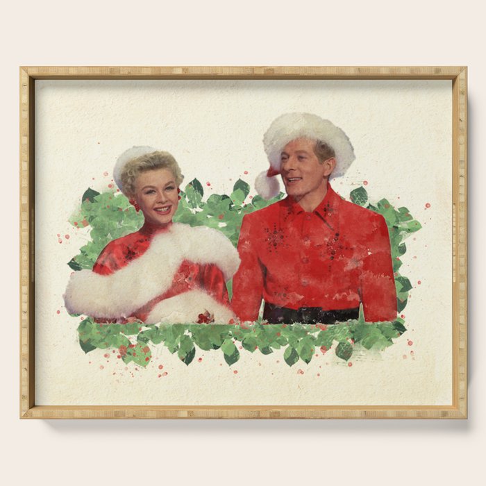 Phil & Judy (White Christmas) Serving Tray Gallery Image 1