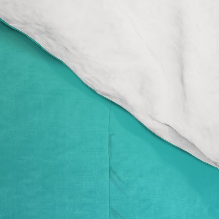 Turquoise Ultramarine Blue Gradient Comforter Gallery Image 4