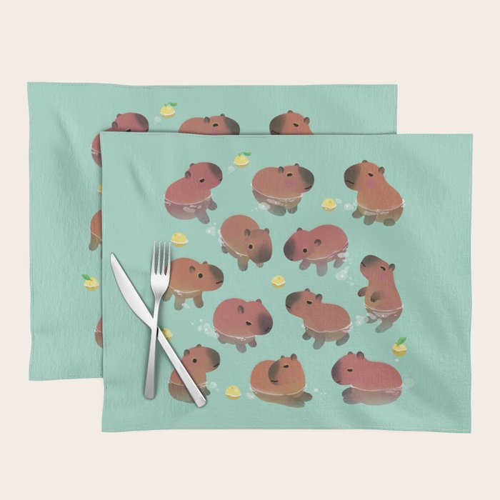 Capybath time Placemat Gallery Image 1
