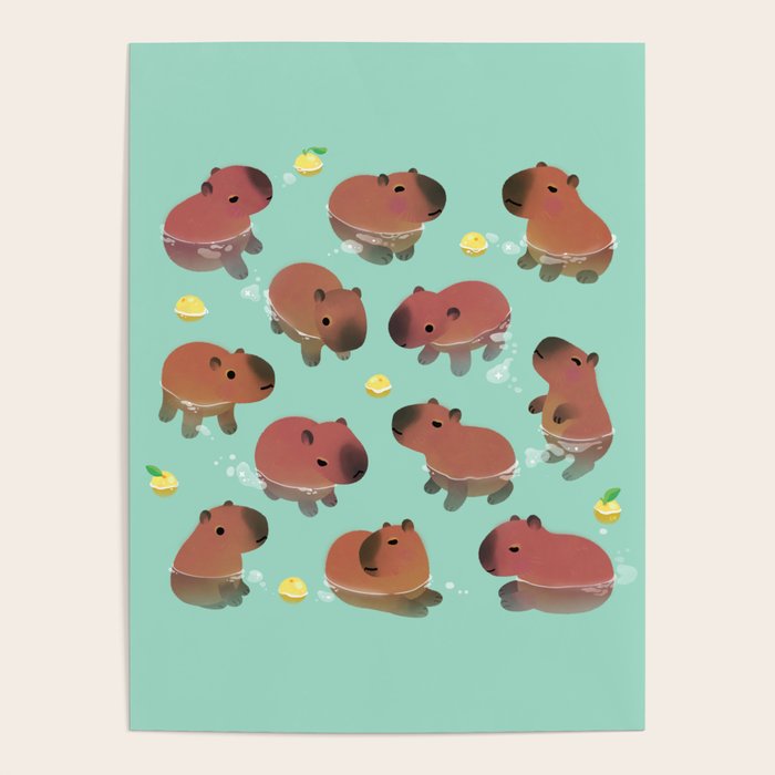 Capybath time Poster Gallery Image 4