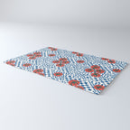Tomatoes Checkered Grid Rug Gallery Image 3