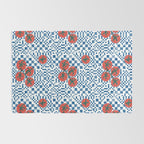 Tomatoes Checkered Grid Rug Gallery Image 2