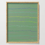 Minimal Doodle Dots in Sage Green Serving Tray Gallery Image 1