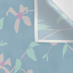 Floral Clematis Vine - Cool Summer Wall Tapestry Gallery Image 3