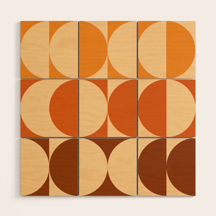 Vintage Geometric 03A Wood Wall Art Gallery Image 1