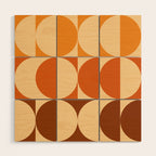 Vintage Geometric 03A Wood Wall Art Gallery Image 1