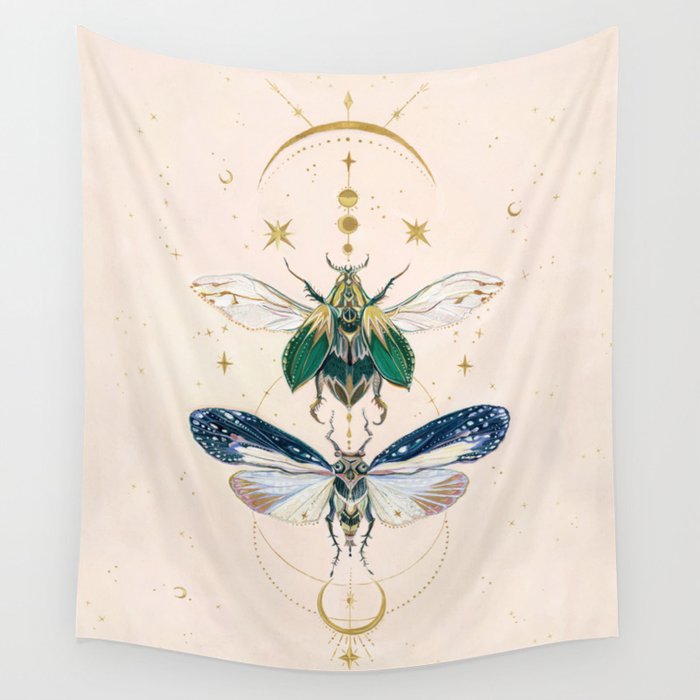 Moon insects Wall Tapestry Gallery Image 4