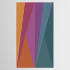 Geometric Triangles X Retro Rainbow Tablecloth Gallery Image 2