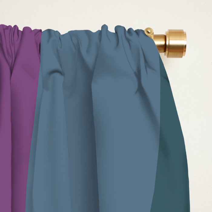 Geometric Triangles X Retro Rainbow Window Curtain Gallery Image 2