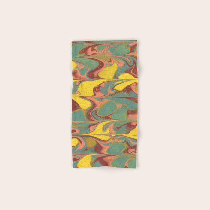 Teal Citrus Pink Getgel Bath Towel Gallery Image 1