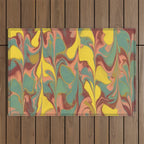 Teal Citrus Pink Getgel Outdoor Rug Gallery Image 1