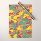 Teal Citrus Pink Getgel Wrapping Paper Gallery Image 1