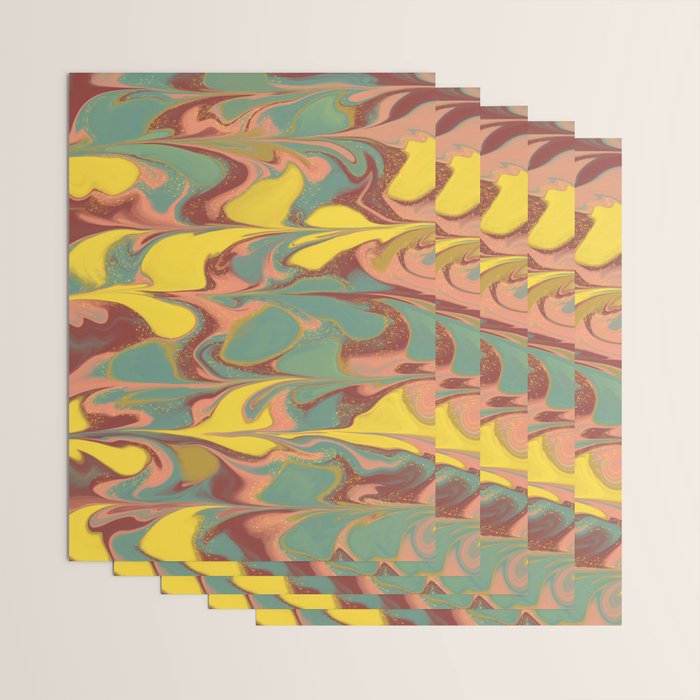 Teal Citrus Pink Getgel Wrapping Paper Gallery Image 3