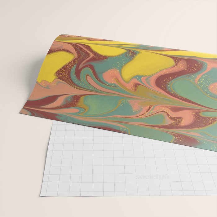 Teal Citrus Pink Getgel Wrapping Paper Gallery Image 2