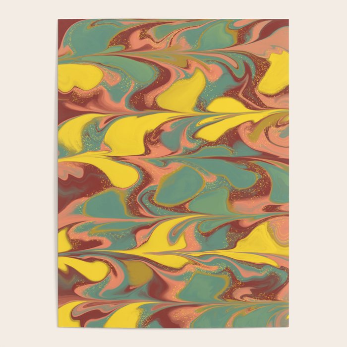 Teal Citrus Pink Getgel Poster Gallery Image 1
