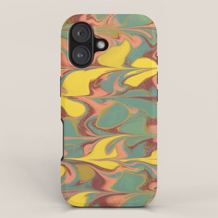 Teal Citrus Pink Getgel iPhone Case Gallery Image 1