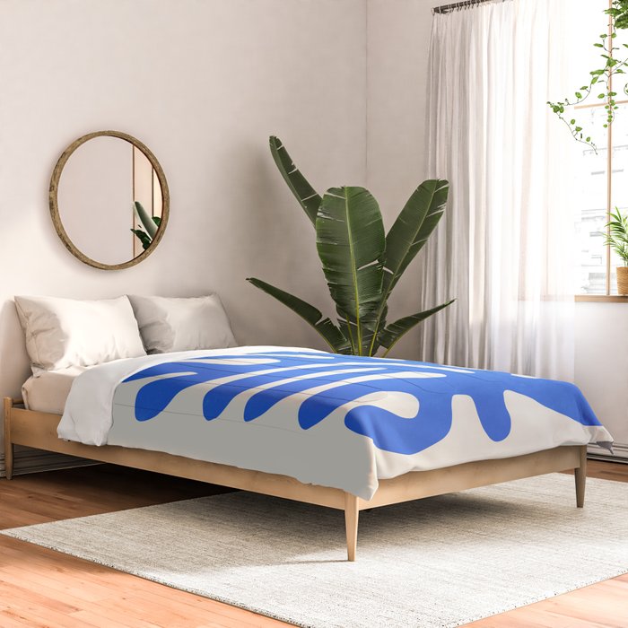 Marseille Blue: Matisse Color Paper Cutouts 03 Comforter Gallery Image 2
