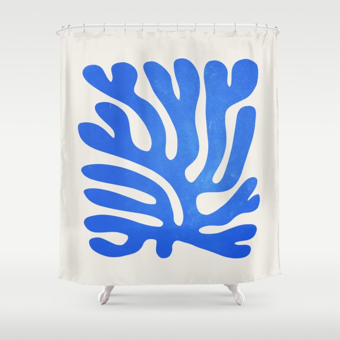 Marseille Blue: Matisse Color Paper Cutouts 03 Shower Curtain Gallery Image 1